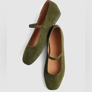MADEWELL SIZE 7 THE GRETA BALLET IN SUEDE NN046